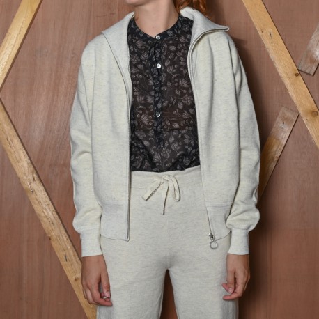 AXELLE CARDIGAN GRIS CLAIR...