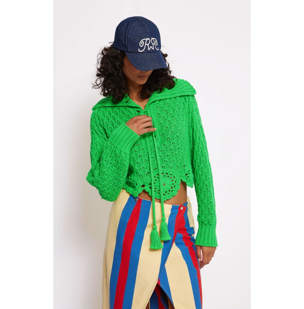 PULL JEANNE VERT ROSEANNA