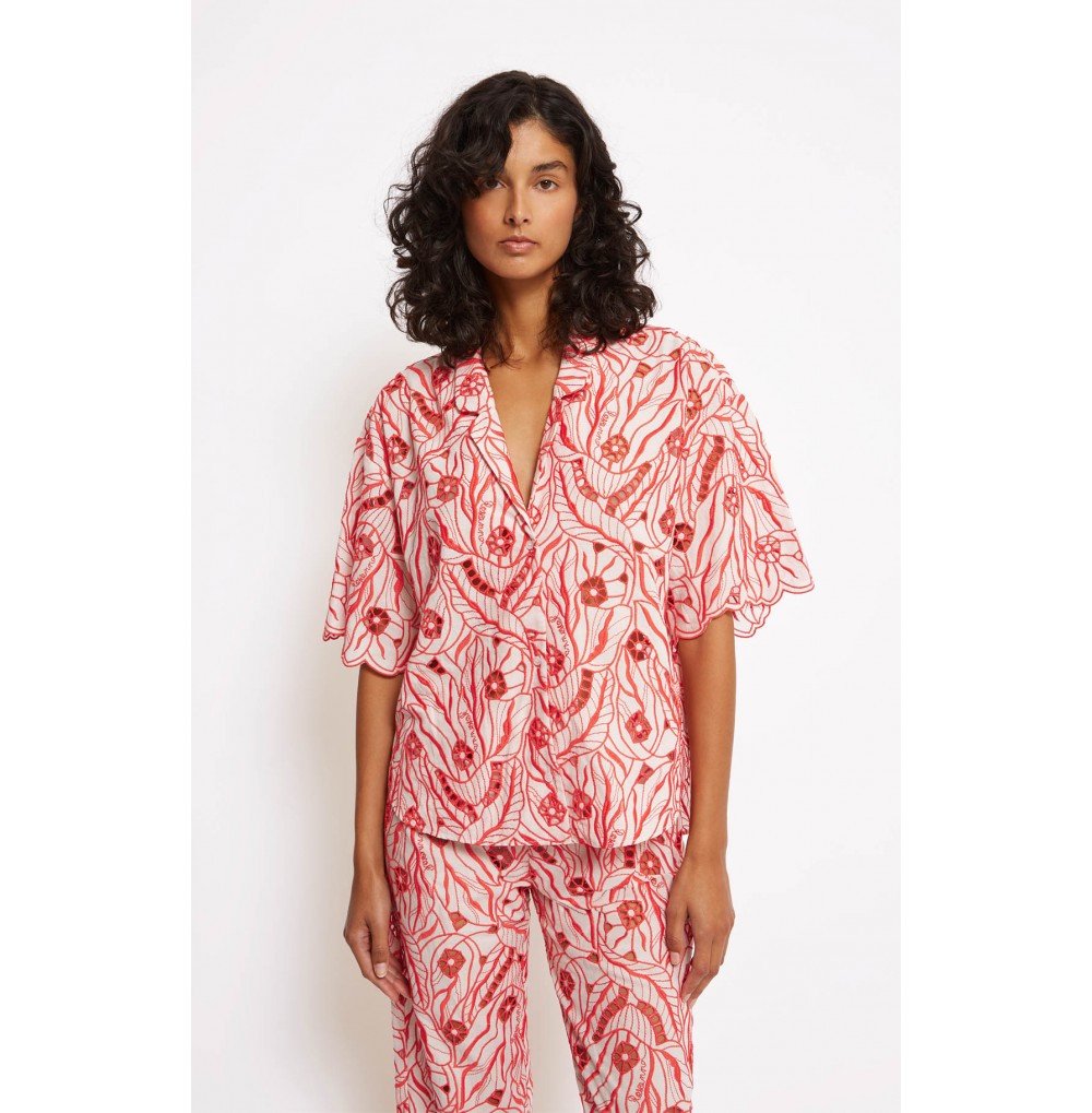 ROMEO CHEMISE ROSE MOTIF...