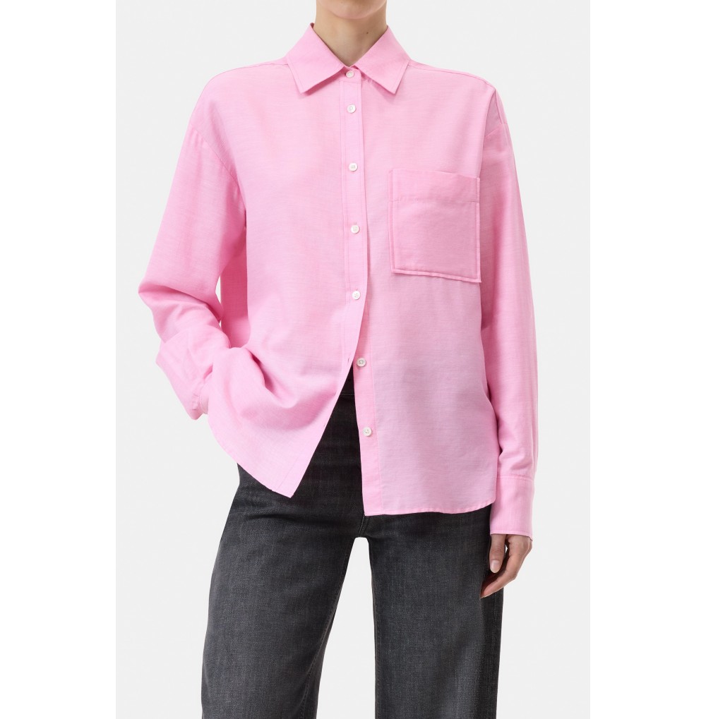 BLOUSE EN COTON MELANGE...