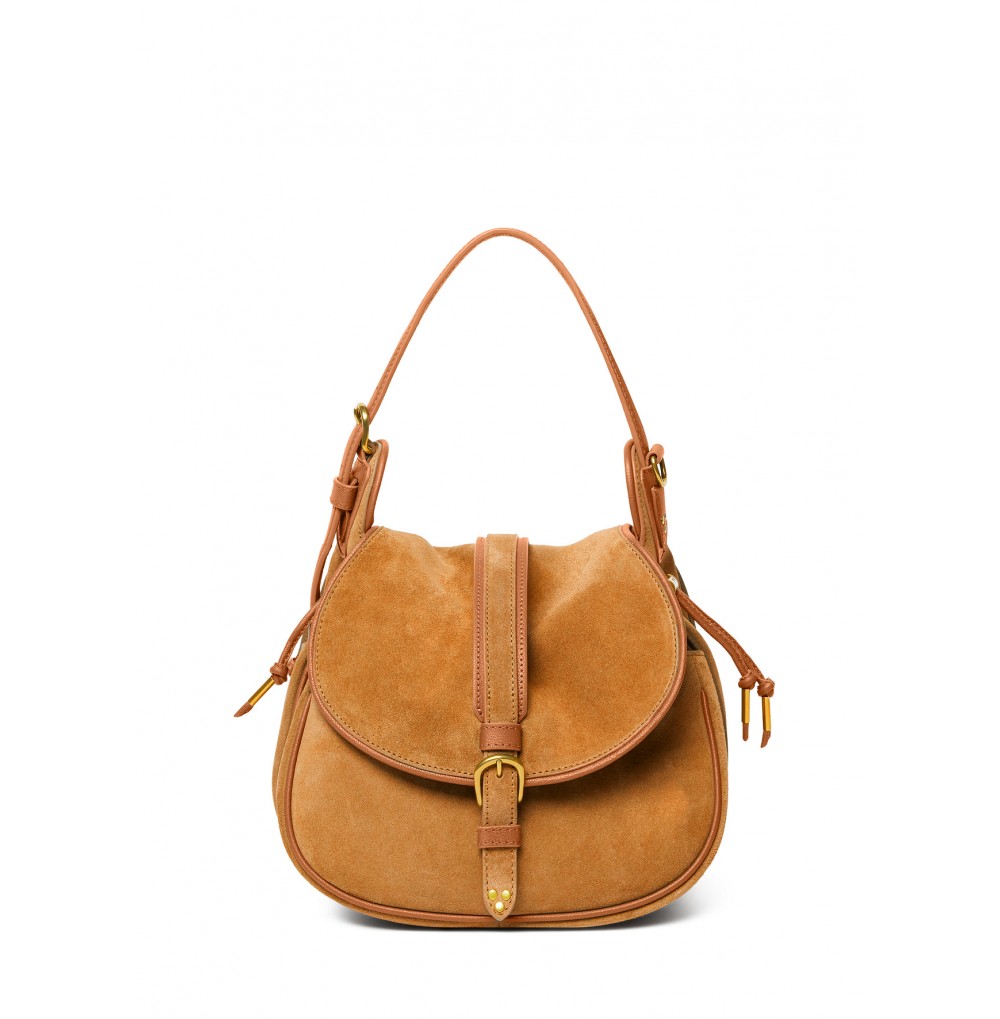 GILDAS SAC VELOURS CARAMEL