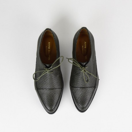 London derbies sharp khaki Shoes Anne Thomas