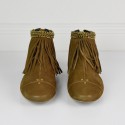 Fringed flat boots Françoise Dreyfuss 