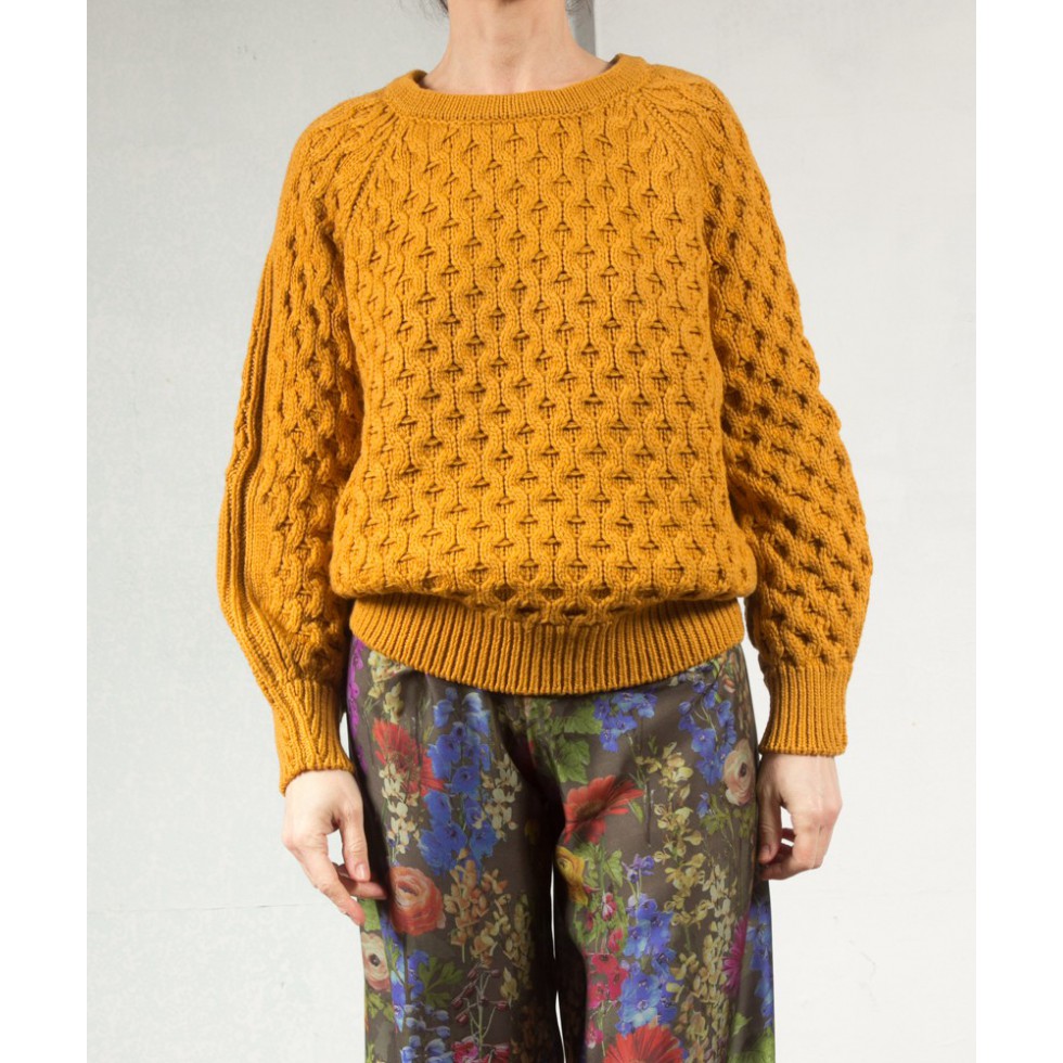 NOREEN Cable sweater ochre Isabel Marant